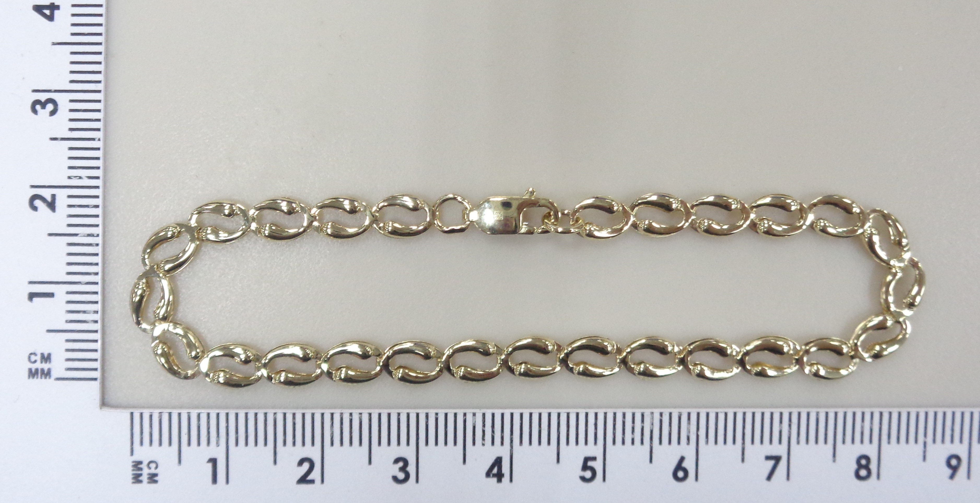 Браслет из желтого золота плетение "Фантазийное"